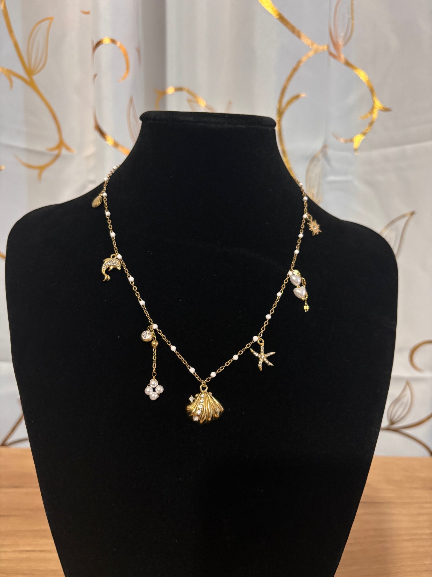 Collier Coquillage Strass