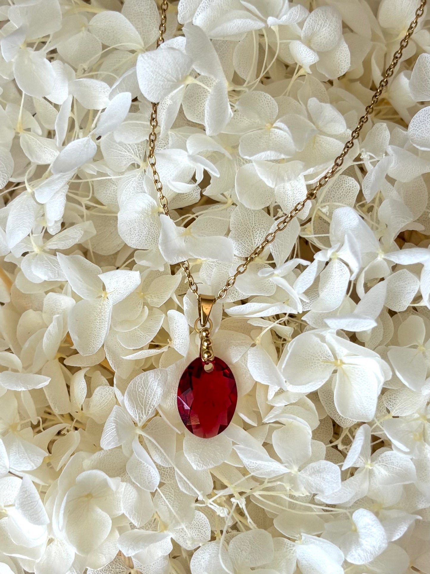 Collier Diana rouge