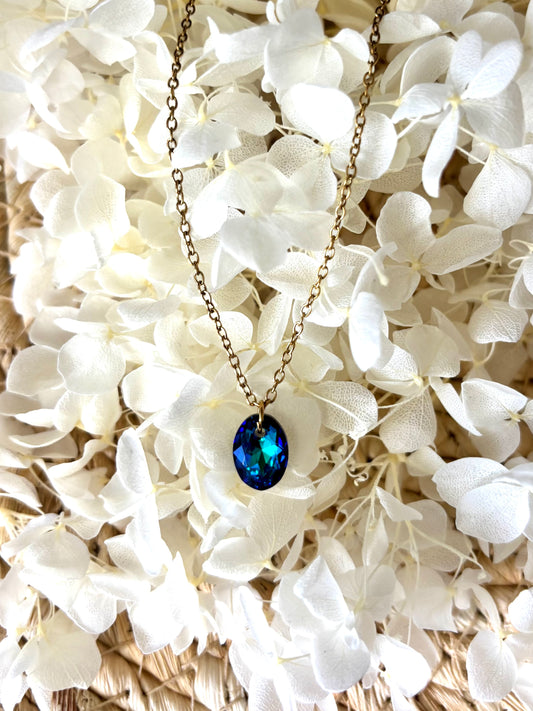 Collier Aurore bleu