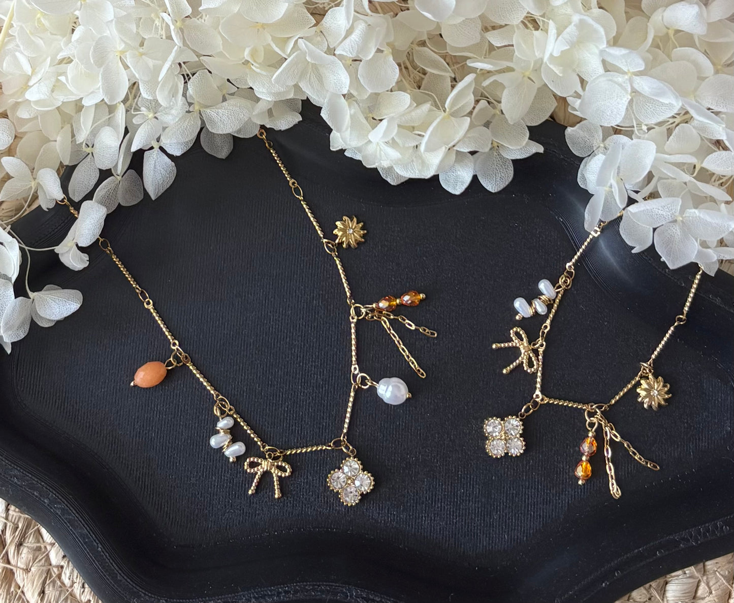 Parure Trèfle orange