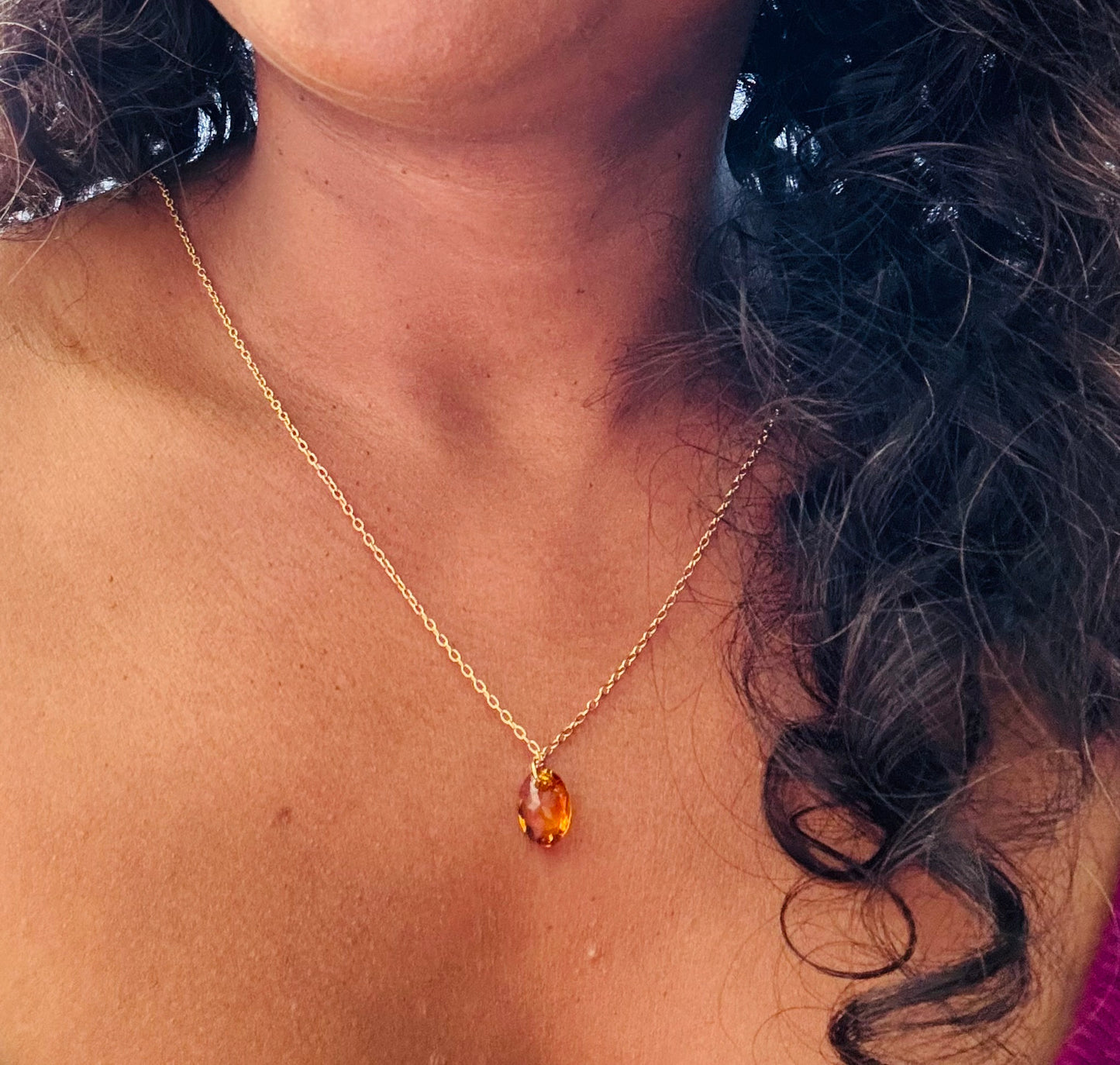 Collier Aurore orange