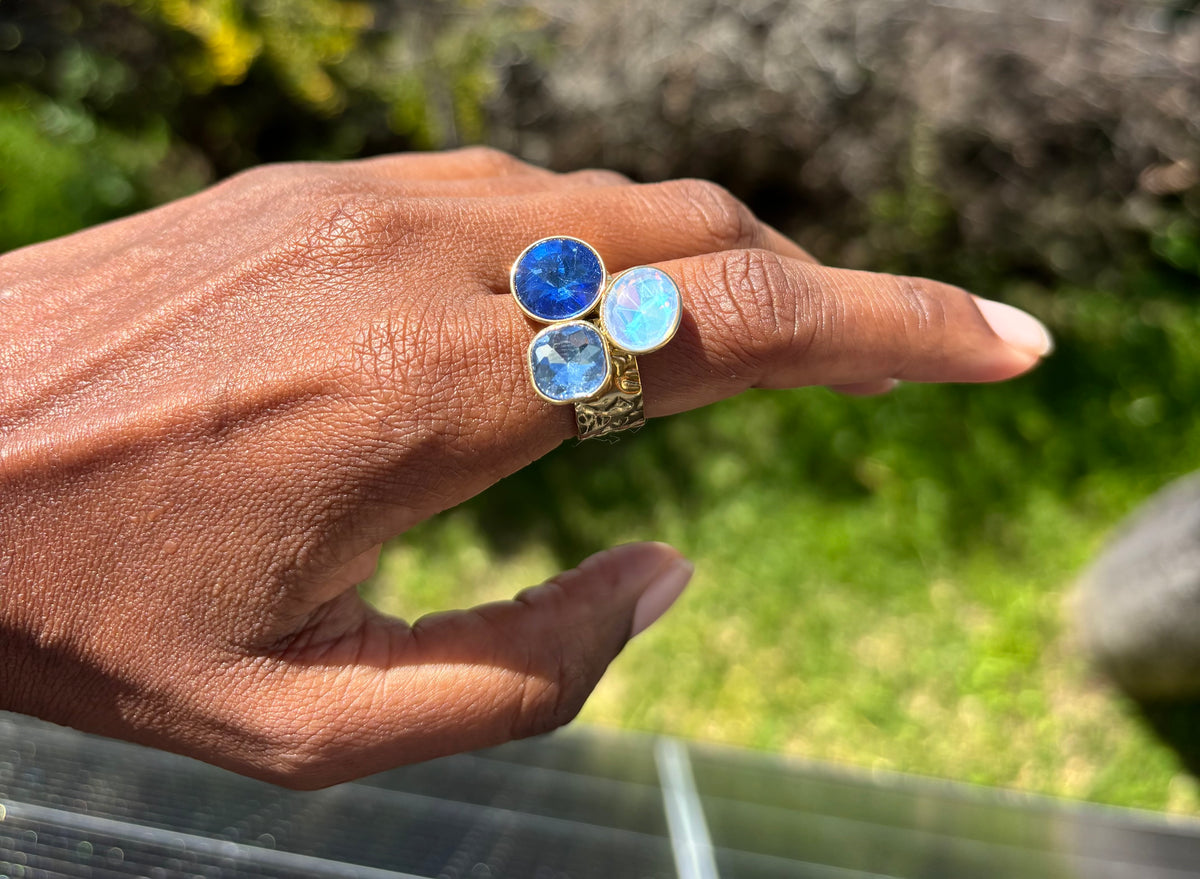 Bague Pierre Bleue