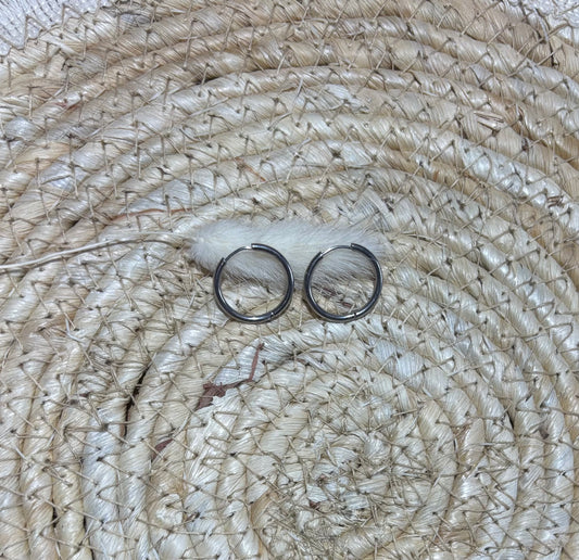 Les créoles argenté 20 mm