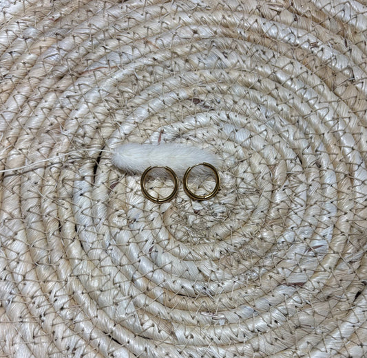 Les créoles dorées 18 mm