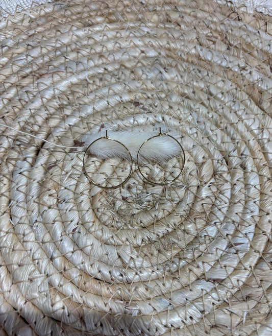 Les créoles dorées 25 mm