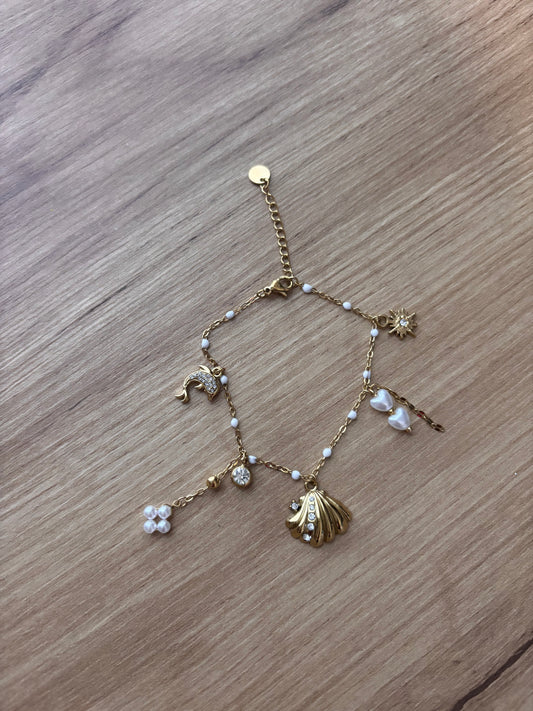 Bracelet Coquillage Strass