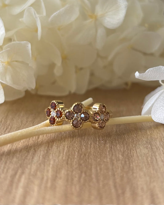 Bague Trèfle Marron