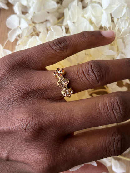 Bague Trèfle Marron