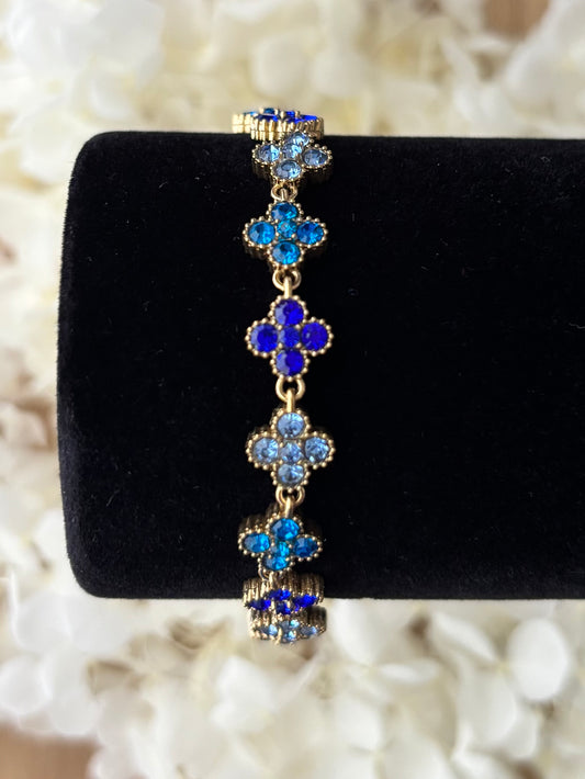 Bracelet Trèfle Bleu