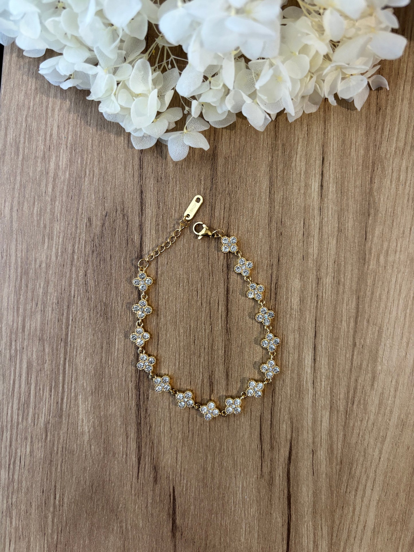 Bracelet Trèfle Blanc