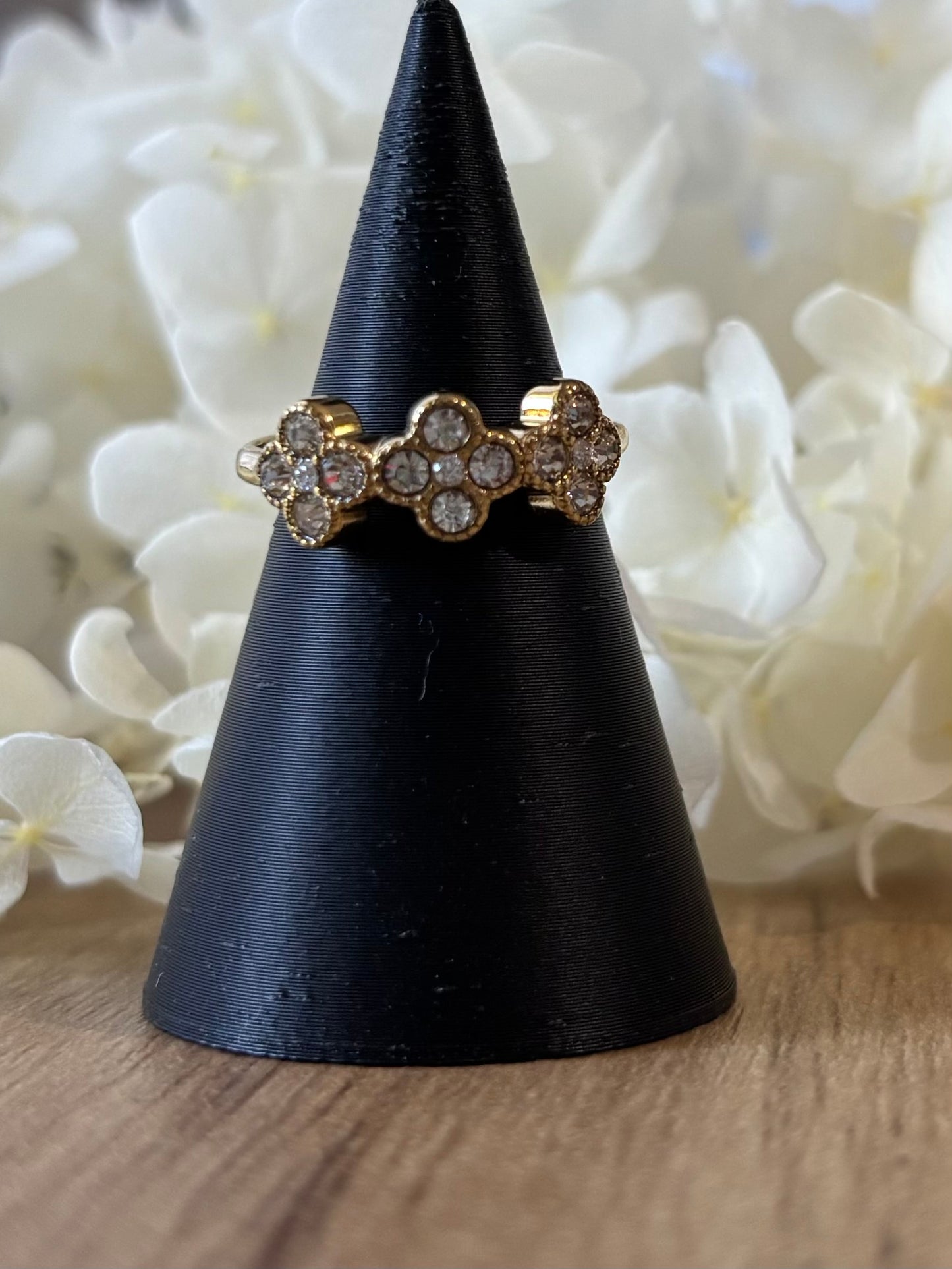 Bague Trèfle Blanc